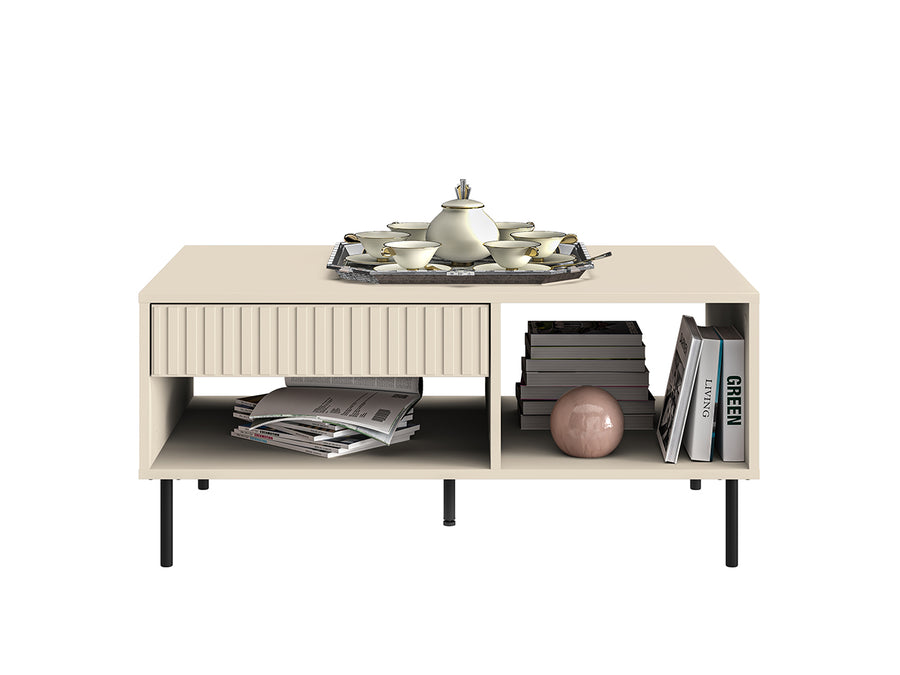 Couchtisch – SOPHIE 10 – Moderner Wohnzimmertisch mit Stauraum