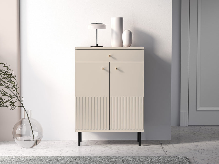 Schuhschrank – SOPHIE 14 – Moderner Flurschrank mit Doppeltüren und Schublade