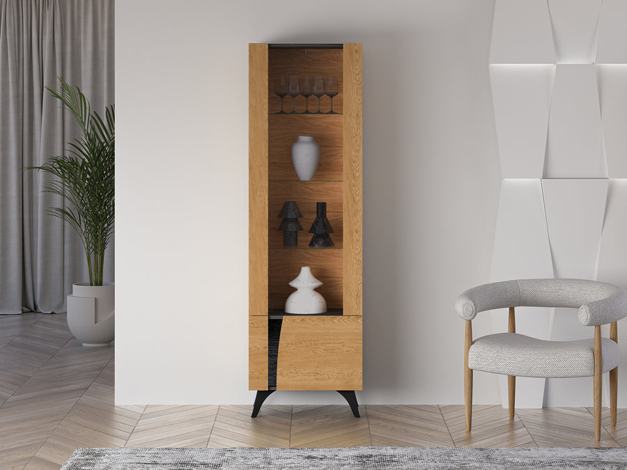 Standvitrine – TOSCANIA 02 – Modernes Design mit eleganter Glasfront
