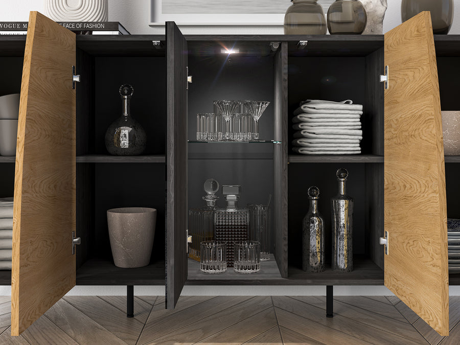 Sideboard – TOSCANIA 04 – Moderner Stauraum mit eleganter Holzoptik
