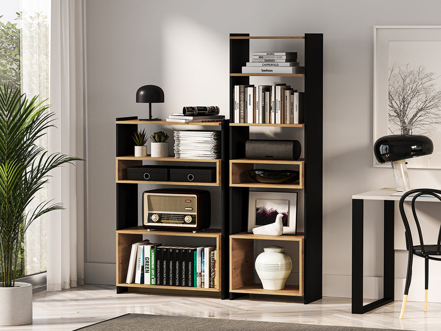 Regal – TRIS 02 – Modernes Standregal mit Holzoptik