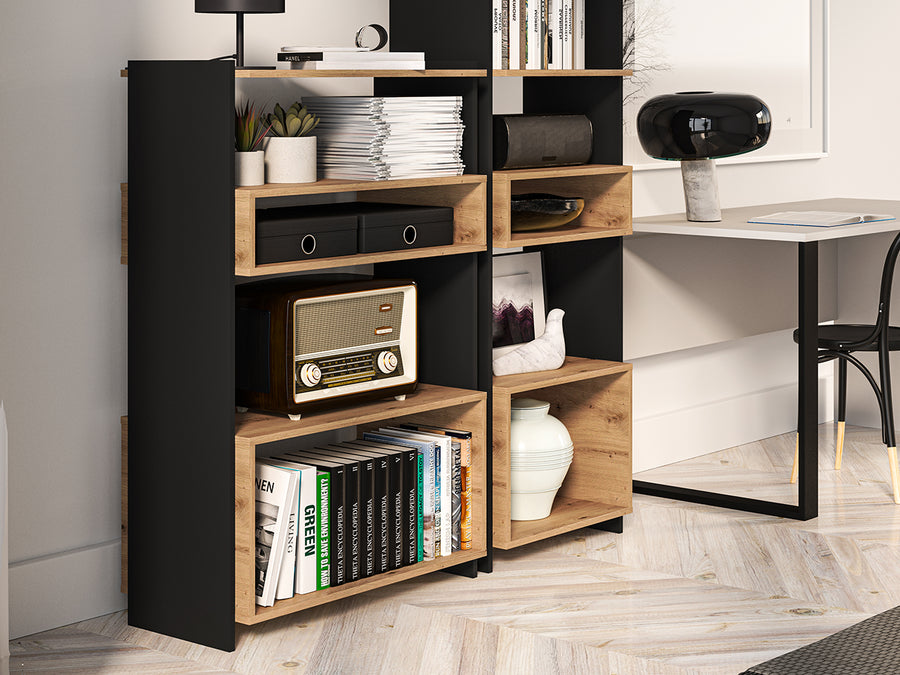 Regal – TRIS 02 – Modernes Standregal mit Holzoptik