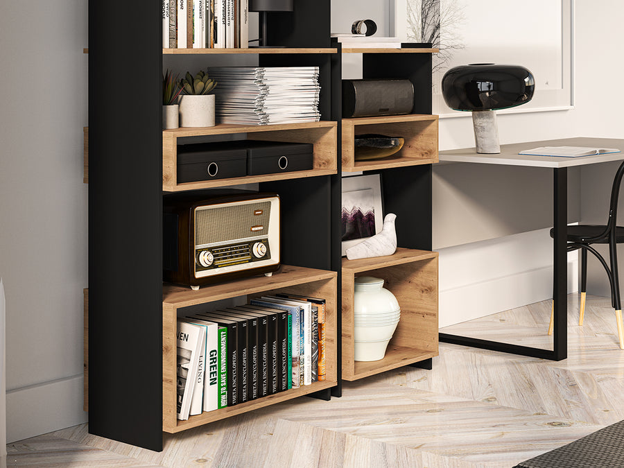 Regal – TRIS 04 – Großes Standregal mit Holzoptik