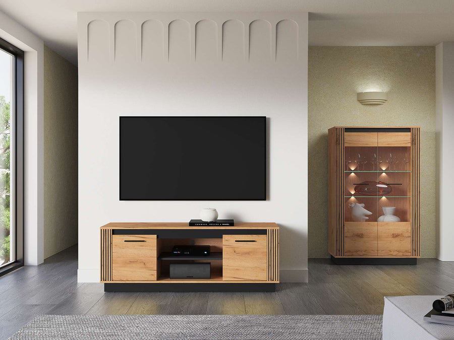 TV-Schrank – URSO 08 – Moderner TV-Unterschrank mit Holzoptik
