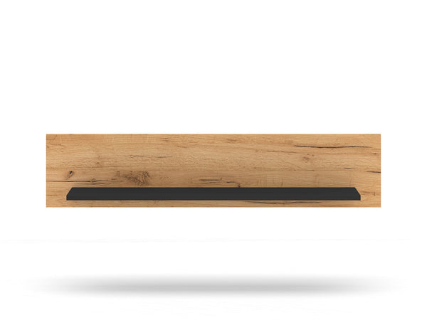 Wandregal – URSO 12 – Moderner Wand-Regalboden mit Holzoptik