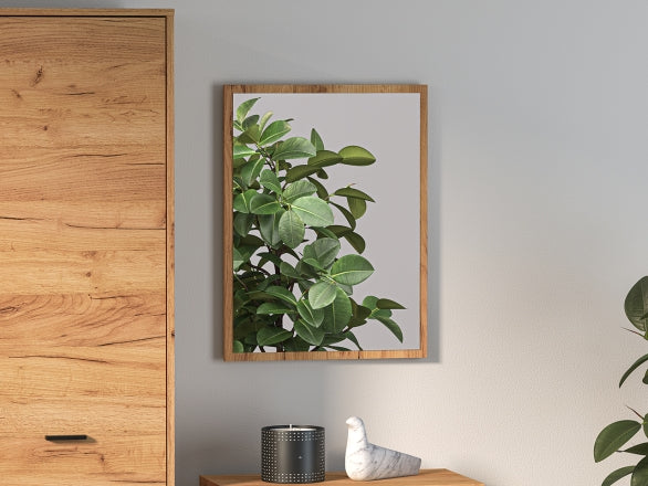 Spiegel – VASCO 09 – Moderner Wandspiegel mit Gold Craft Oak Rahmen