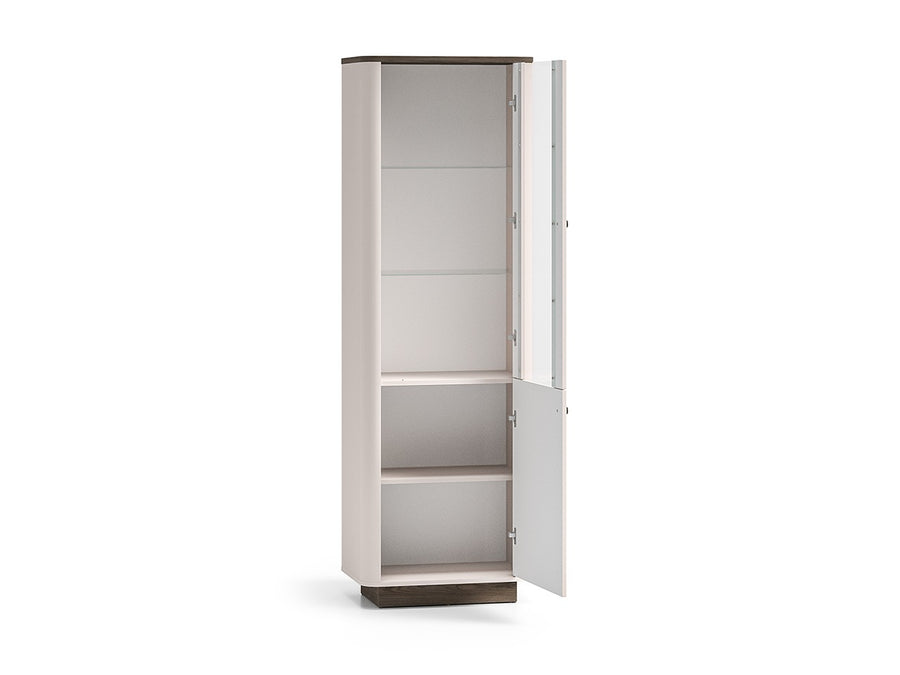 Vitrine – VILAVIO 01 – Elegantes Design mit sanften Rundungen