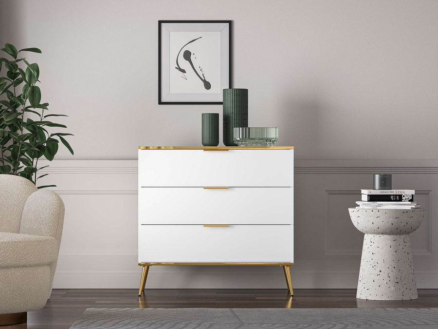 Sideboard – VITERBO 05 – Moderner Sideboard in Weiß Matt