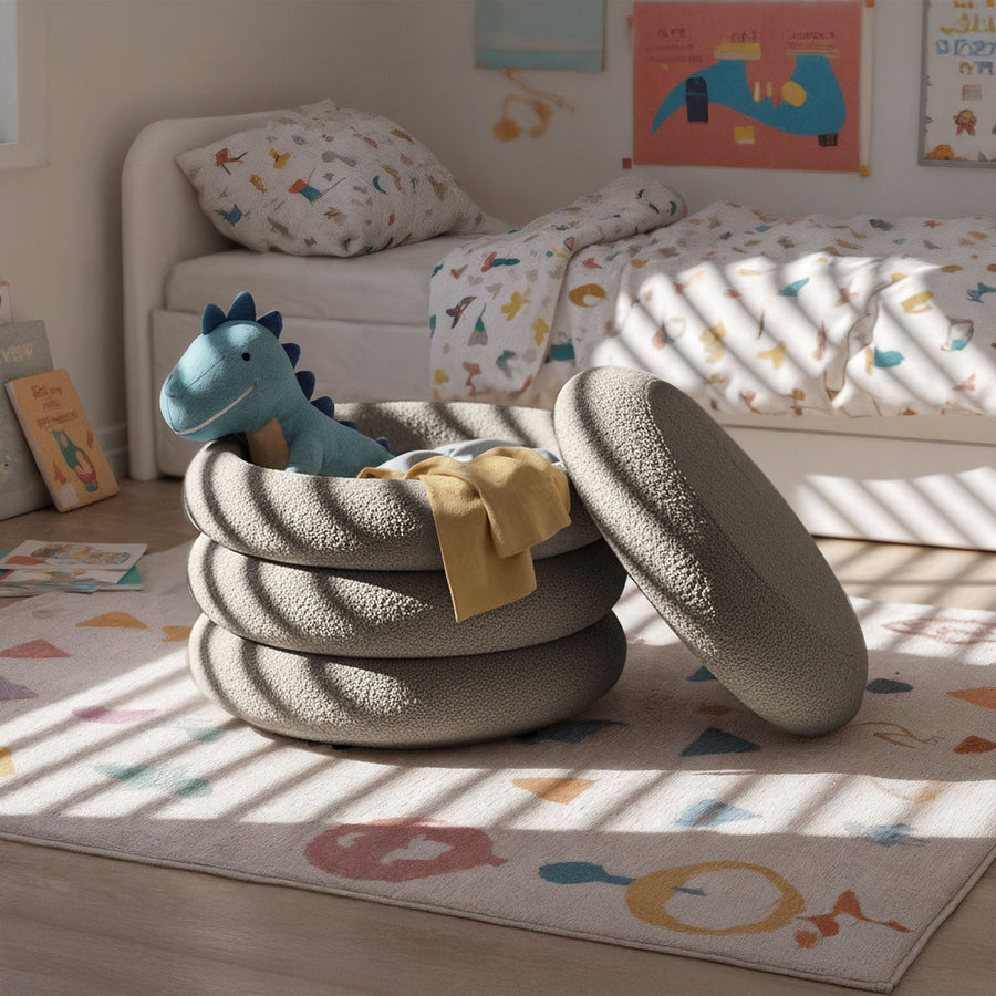 Sitzhocker – MOLLIS – Weiches Design mit praktischer Funktion