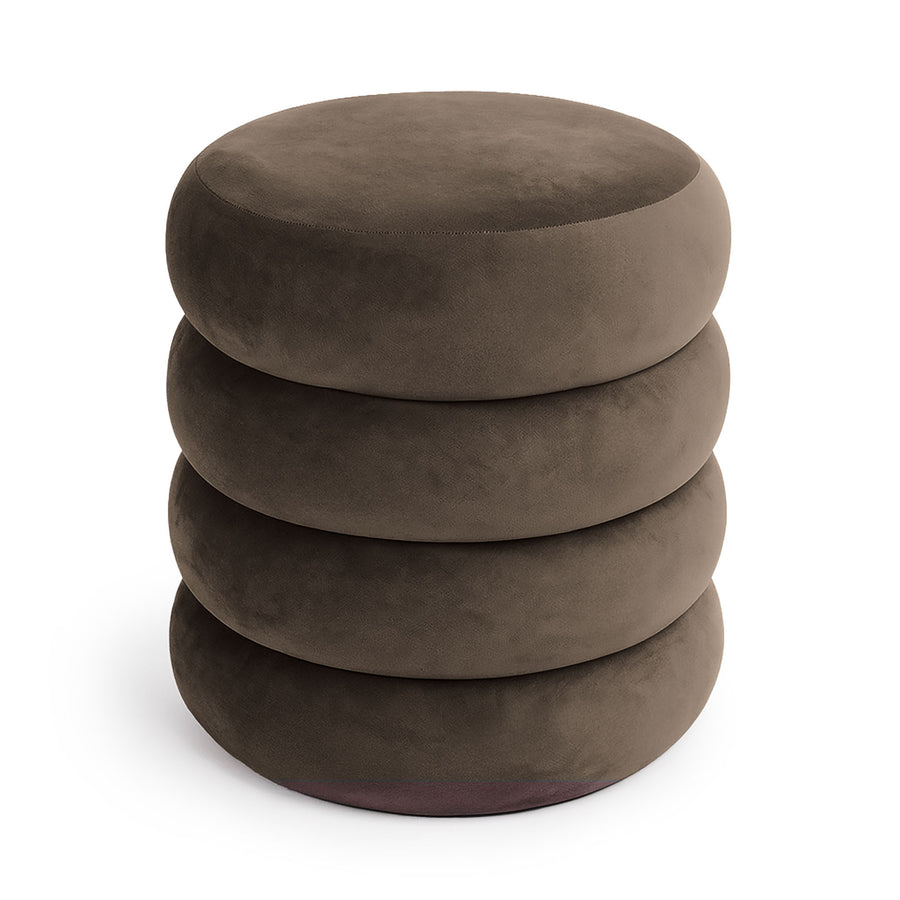 Sitzhocker – SNUGGO – Eleganter Samthocker mit Stauraum im modernen Design