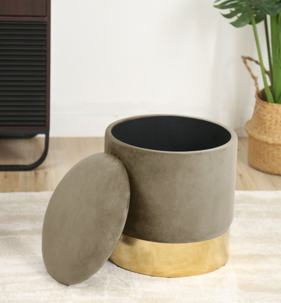 Sitzhocker – GOLDEN – Elegantes Design mit praktischem Stauraum