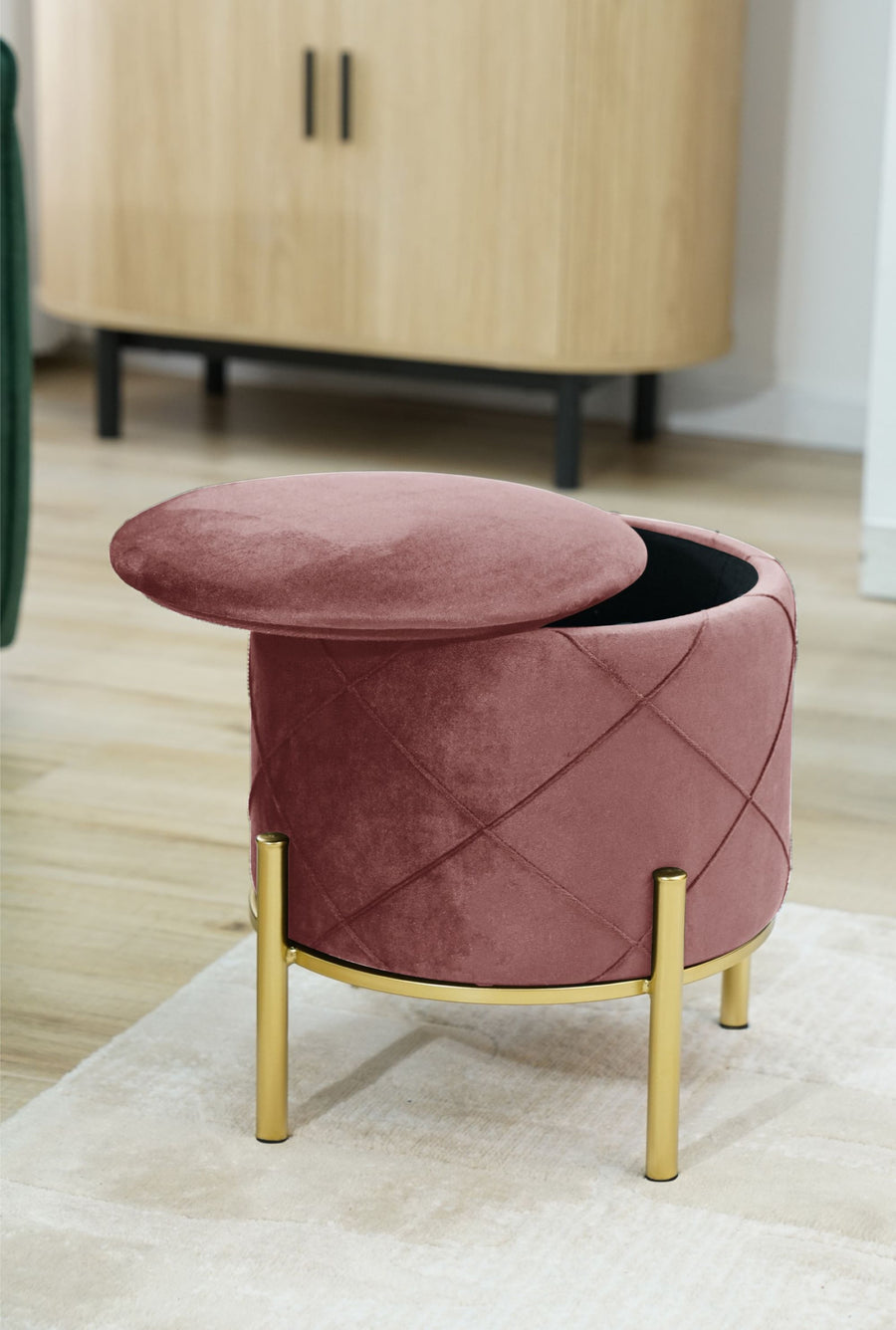 Sitzhocker – SAVANA – Elegantes Design mit praktischem Stauraum