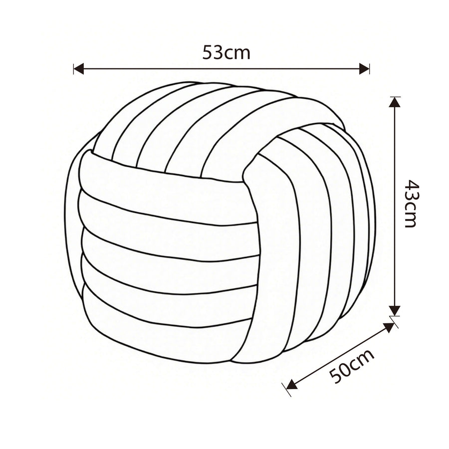 Sitzhocker – NILO – Stilvoller Flechtpouf für modernes Wohnen