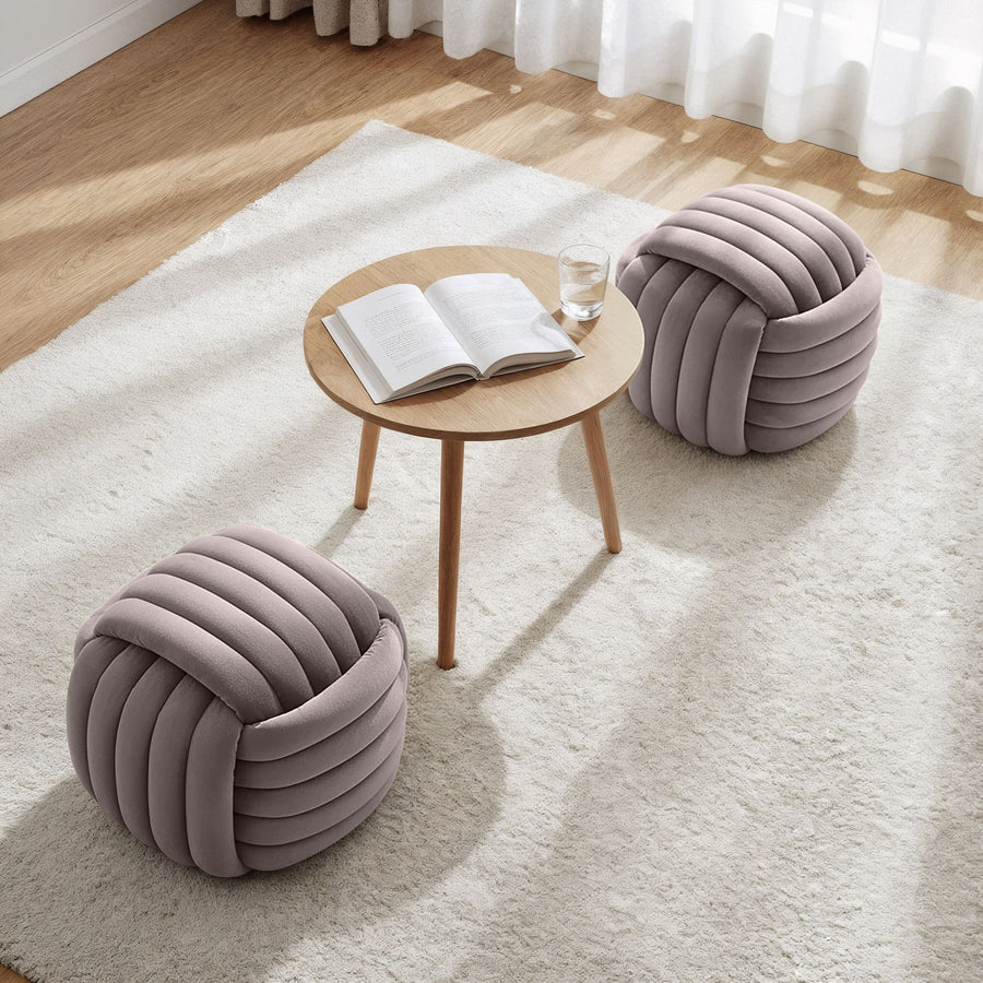Sitzhocker – NILO – Stilvoller Flechtpouf für modernes Wohnen