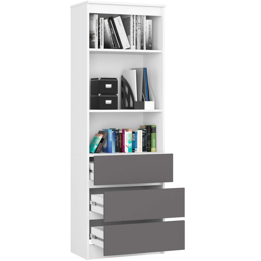 Regal – Modernes Standregal mit Schubladen und funktionalem Stauraum