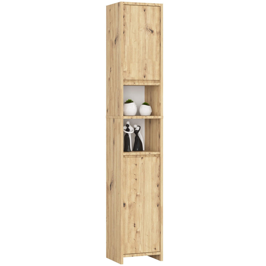 Badezimmerschrank – UNI – Hoher Badschrank mit praktischem Stauraum und moderner Aufteilung
