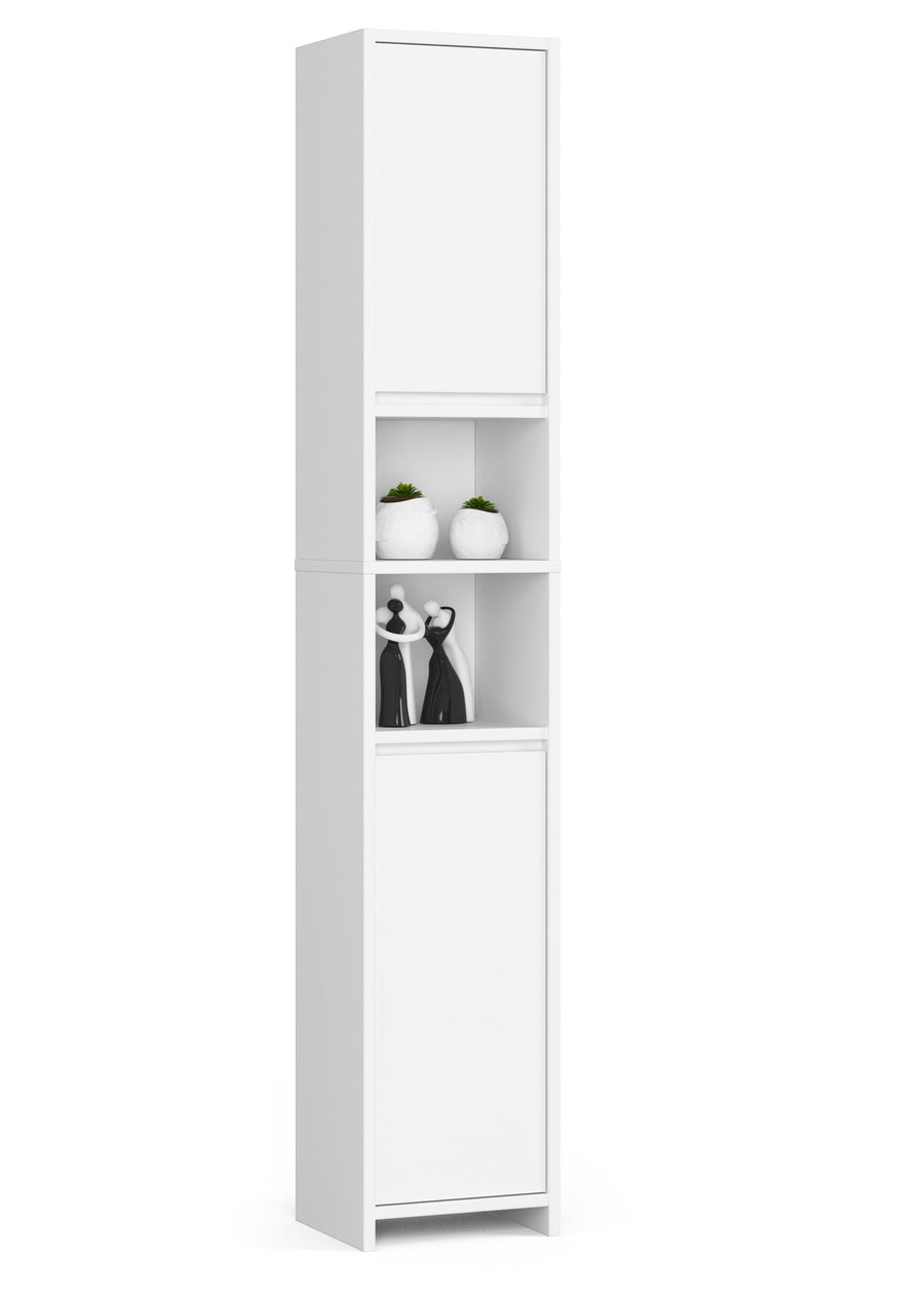 Badezimmerschrank – UNI – Hoher Badschrank mit praktischem Stauraum und moderner Aufteilung