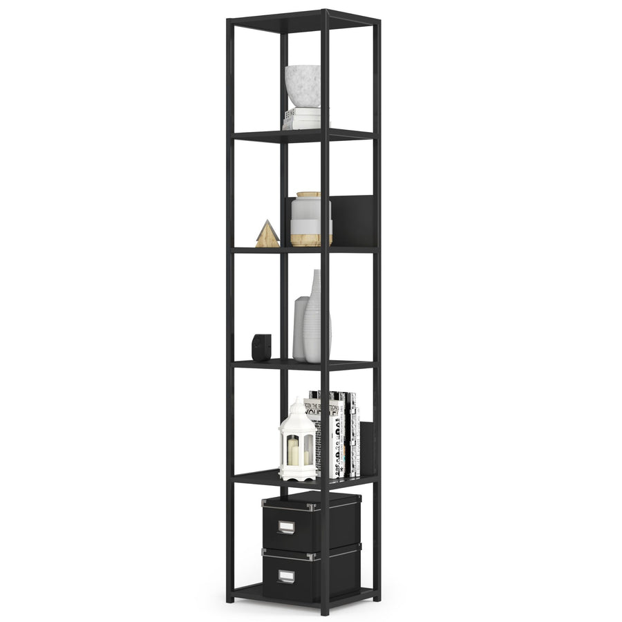 Regal – LOFT – Schmales Metallregal mit sechs offenen Ablagen