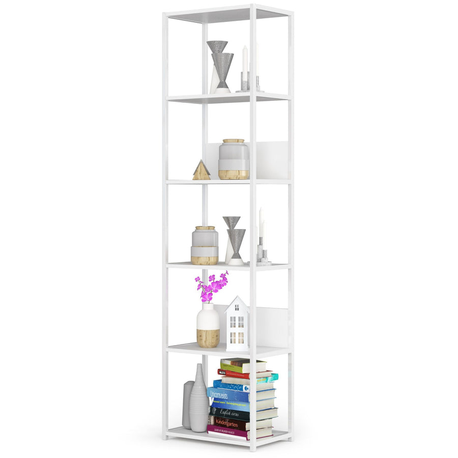 Regal – LOFT – Schmales Metallregal mit sechs offenen Ablagen