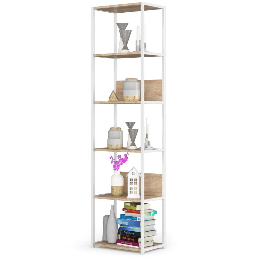 Regal – LOFT – Schmales Metallregal mit sechs offenen Ablagen