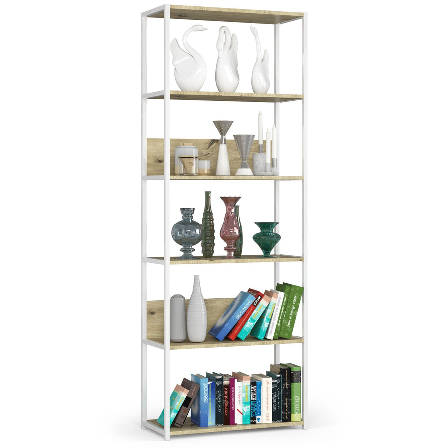 Regal – LOFT – Breites Metallregal mit sechs offenen Ablagen