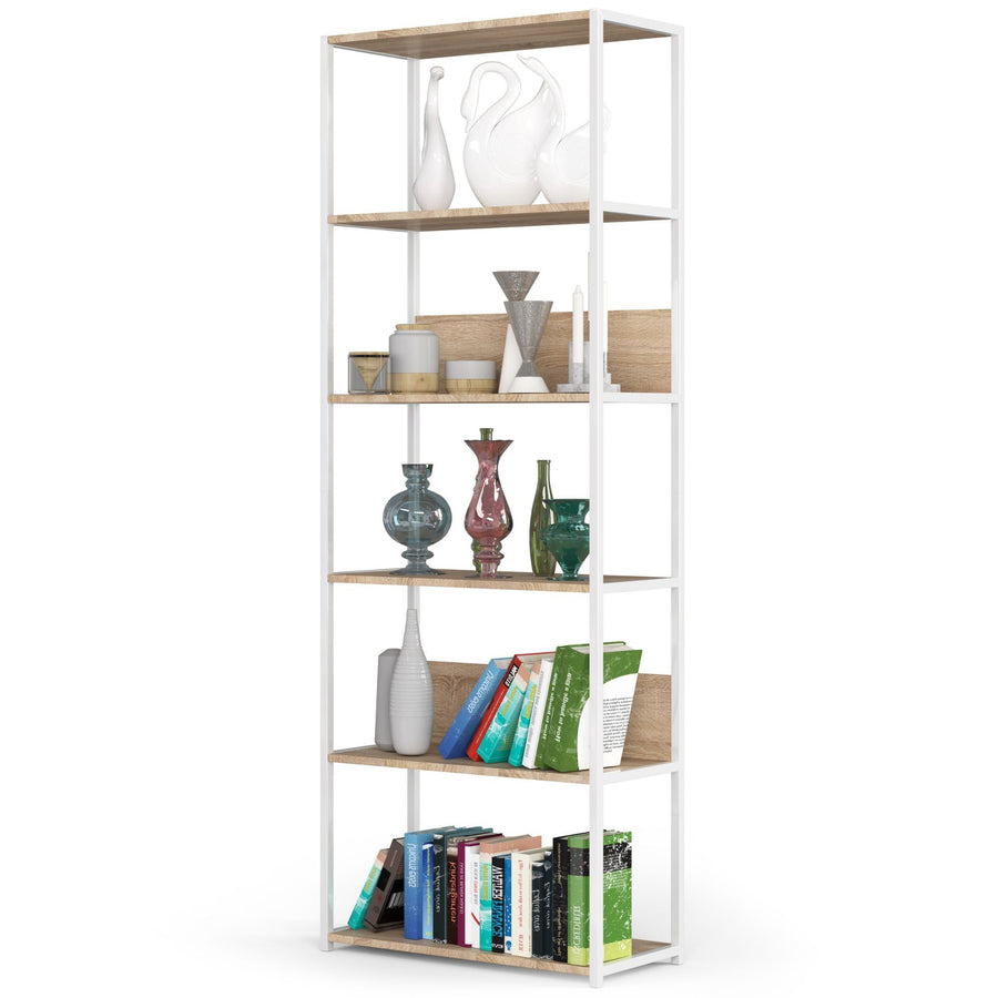Regal – LOFT – Breites Metallregal mit sechs offenen Ablagen