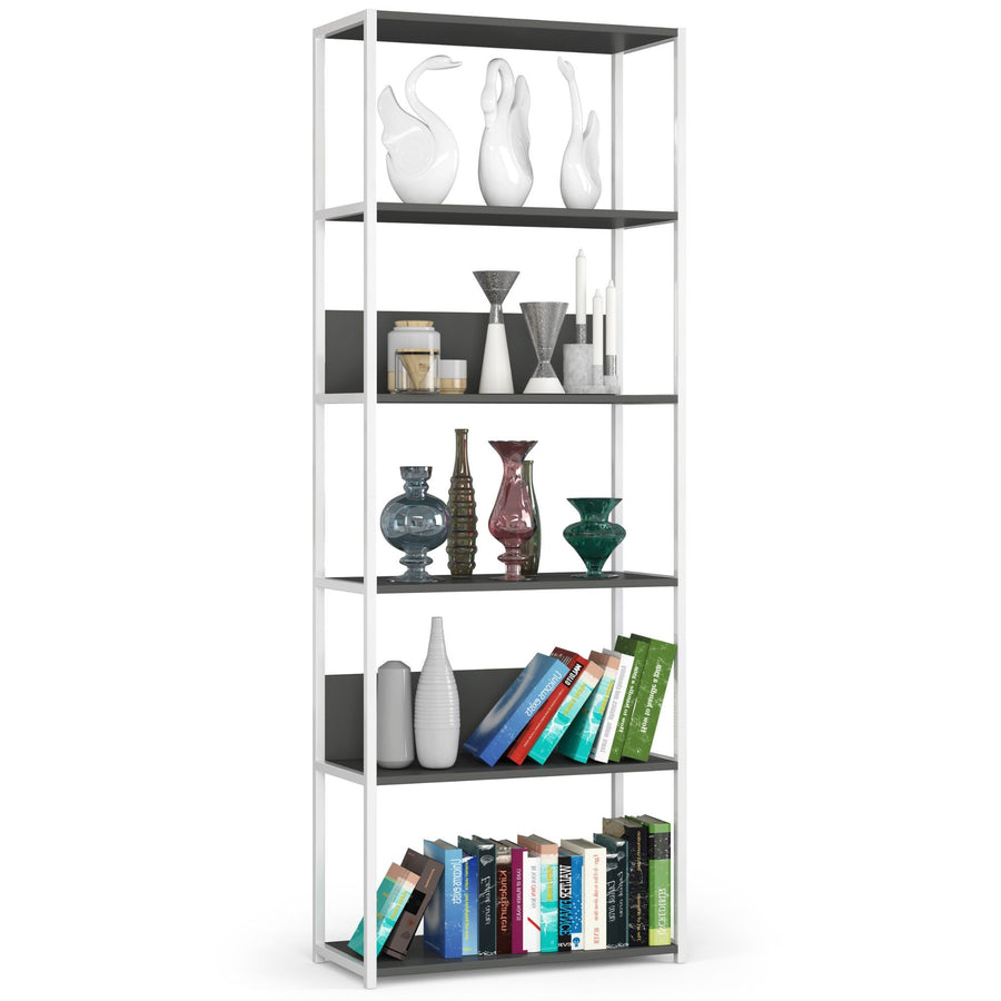 Regal – LOFT – Breites Metallregal mit sechs offenen Ablagen