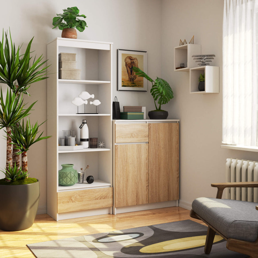 Regal – CLP – Platzsparendes Design mit Schublade für Büro & Wohnraum