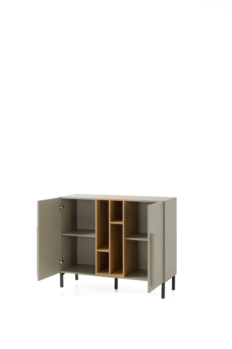 Schlafzimmer Set – 5 Teile – SERGIO System – Grau – Stilvolles Jugendzimmer Komplettset