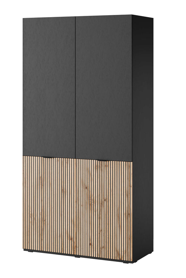 Kleiderschrank – Nordic – Moderner Drehtürenschrank mit MDF-Front und großzügigem Stauraum