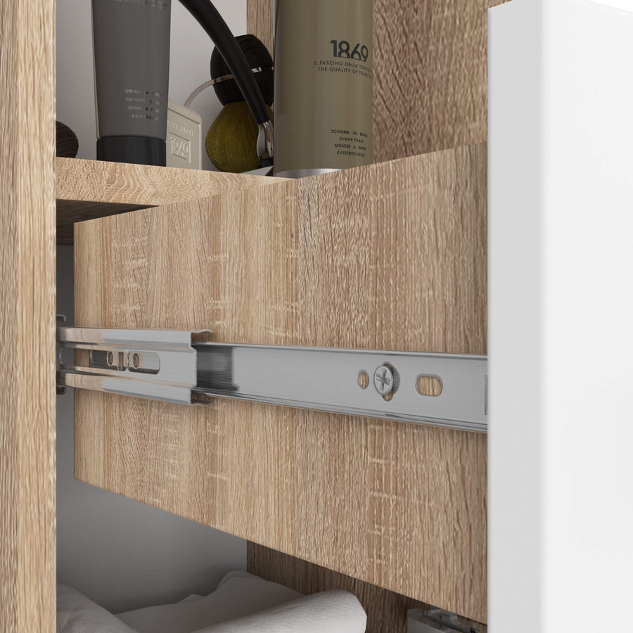 Badezimmerschrank – FIN – Platzsparende Aufbewahrung mit Schublade