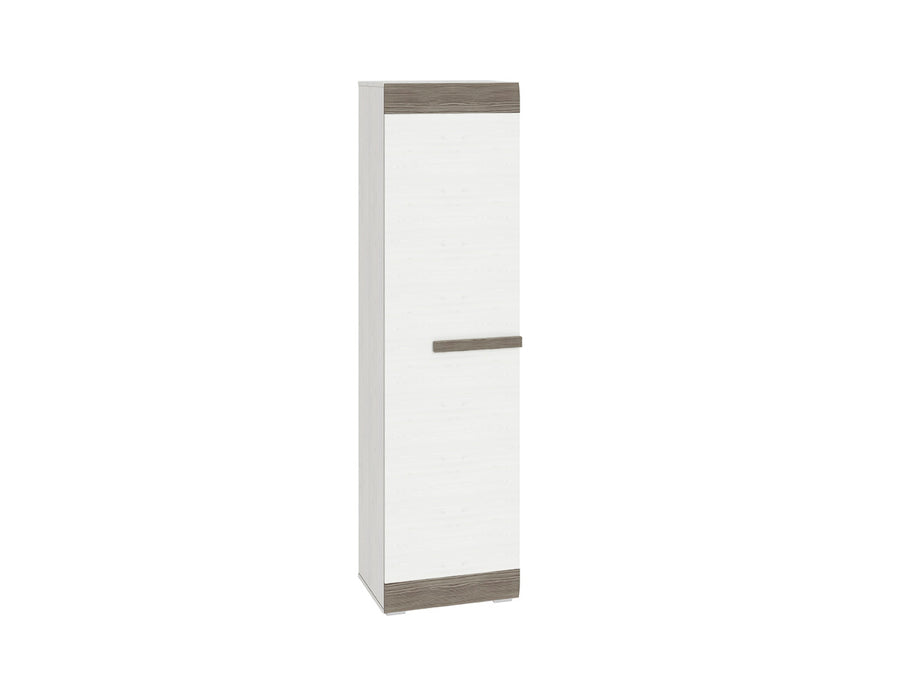 Garderobenschrank – BLANCO 19 – Schmaler Flurschrank mit Kleiderstange