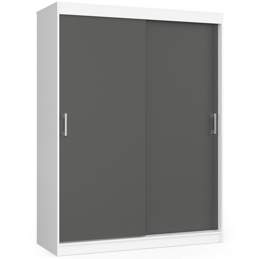 Schwebetürenschrank – MONO – Moderner Kleiderschrank mit 2 Türen und 6 Fächern