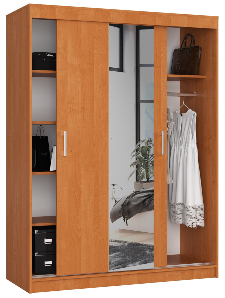 Schwebetürenschrank – CLP – Moderner Kleiderschrank mit Spiegel