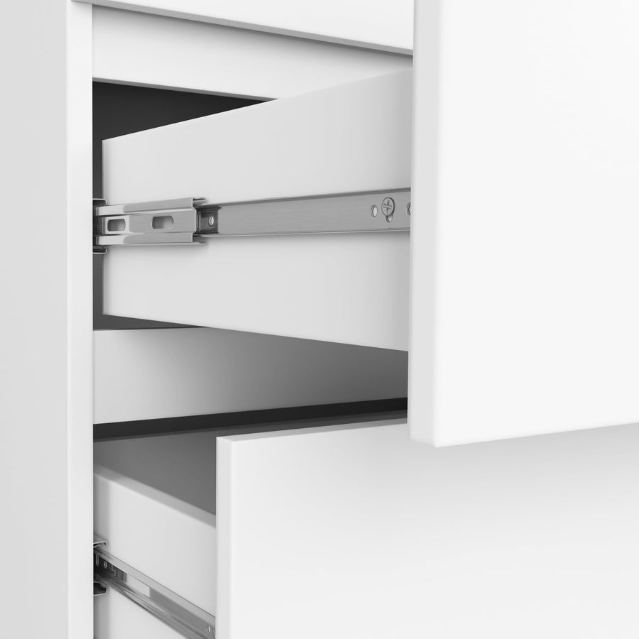 Kleiderschrank – Funktionaler Drehtürenschrank mit Spiegel und 2 Schubladen