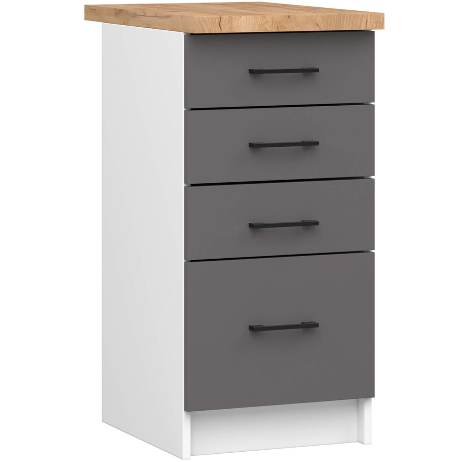 Unterschrank S40 4S – OLIWIA – Hochwertige Optik für Ihre Küche mit Arbeitsplatte