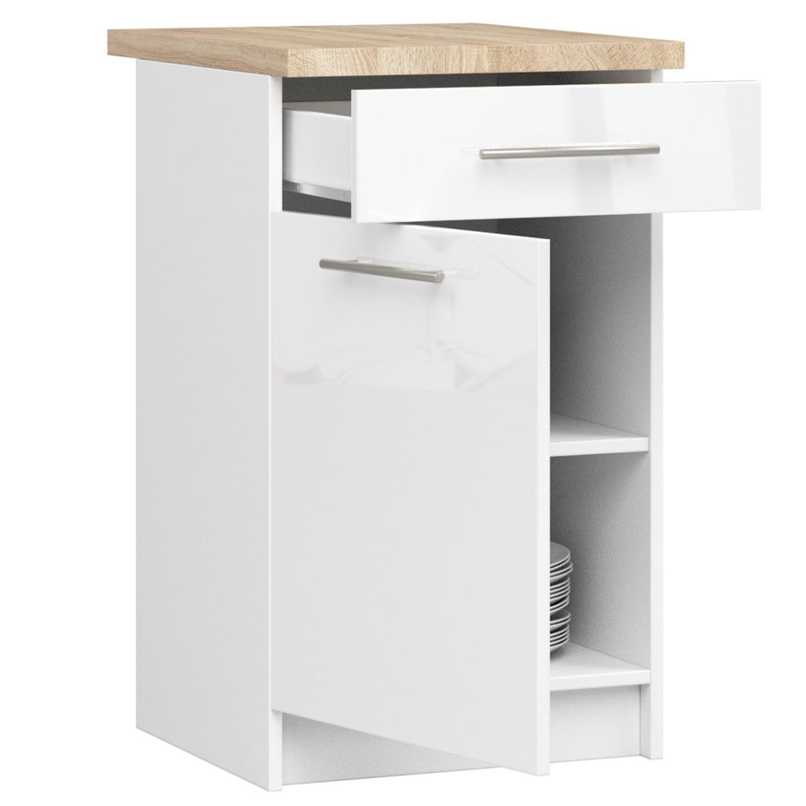 Unterschrank S50 1D1S – OLIWIA – Hochwertige Optik für Ihre Küche mit Arbeitsplatte