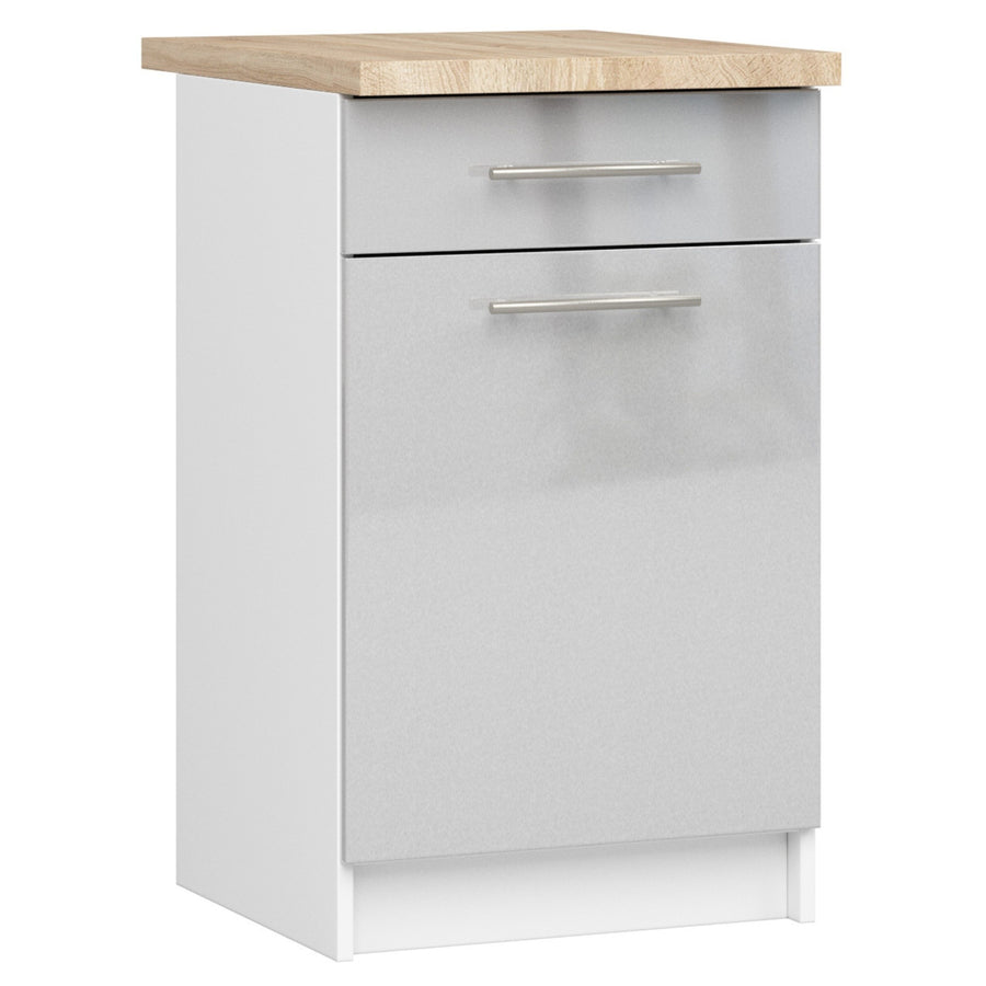 Unterschrank S50 1D1S – OLIWIA – Hochwertige Optik für Ihre Küche mit Arbeitsplatte