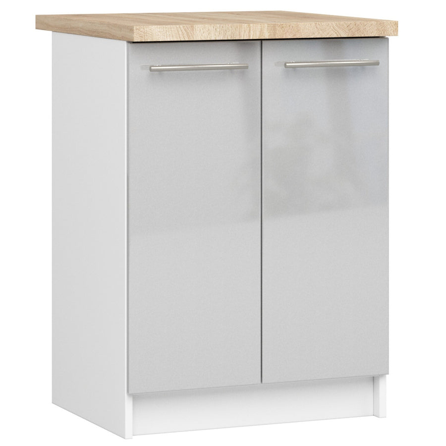 Unterschrank – OLIWIA – S60 2D, Stil und Funktion kombiniert, mit Arbeitsplatte