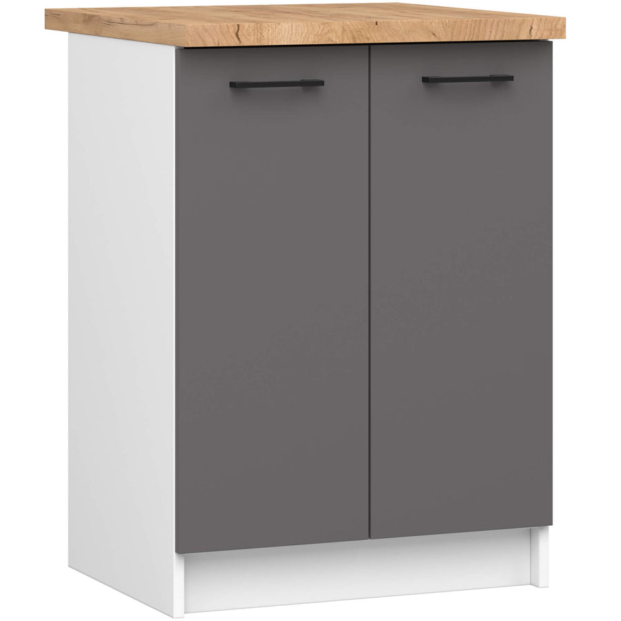 Unterschrank – OLIWIA – S60 2D, Stil und Funktion kombiniert, mit Arbeitsplatte