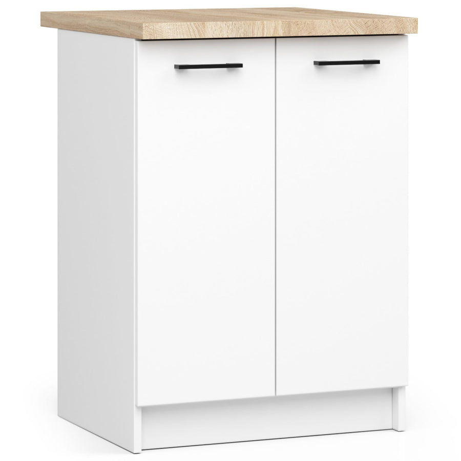 Unterschrank – OLIWIA – S60 2D, Stil und Funktion kombiniert, mit Arbeitsplatte