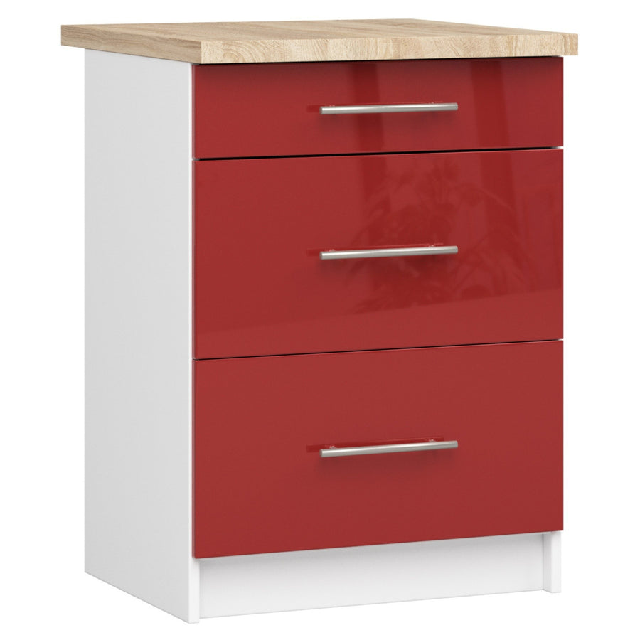 Unterschrank S60 3S – OLIWIA – Modern, praktisch und stilvoll mit Arbeitsplatte
