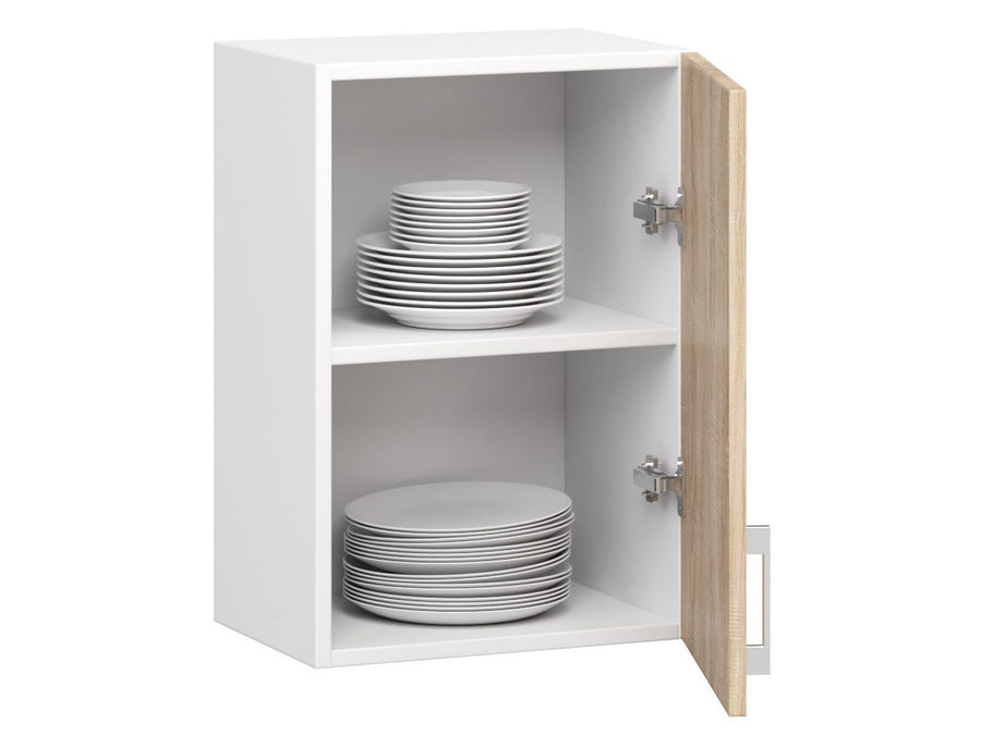 Hängeschrank – LIMA – W40 D1, Weiß / Sonoma Eiche Matt