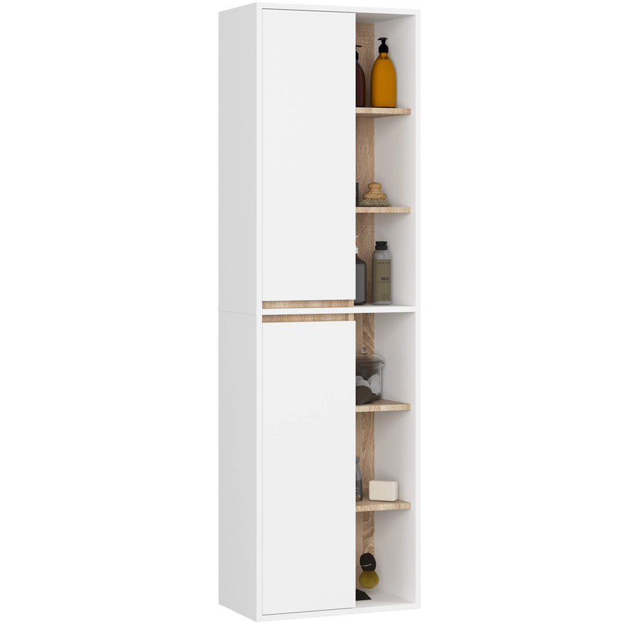 Badezimmerschrank – VAMI – Hoher Badschrank mit großzügigem Stauraum und moderner Aufteilung