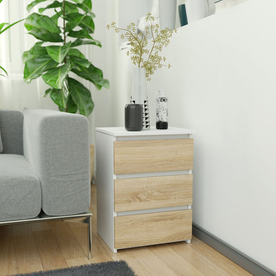Nachttisch – CLP – Modern mit 3 Schubladen für Schlafzimmer