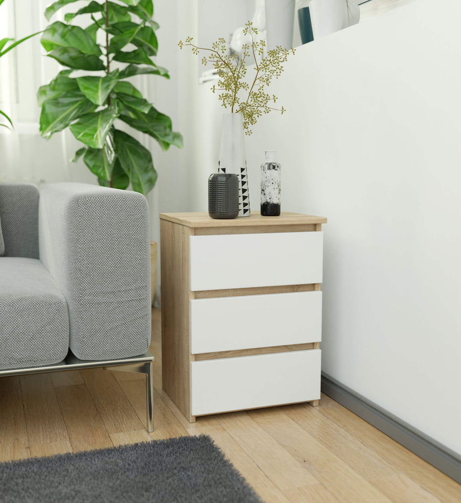 Nachttisch – CLP – Modern mit 3 Schubladen für Schlafzimmer