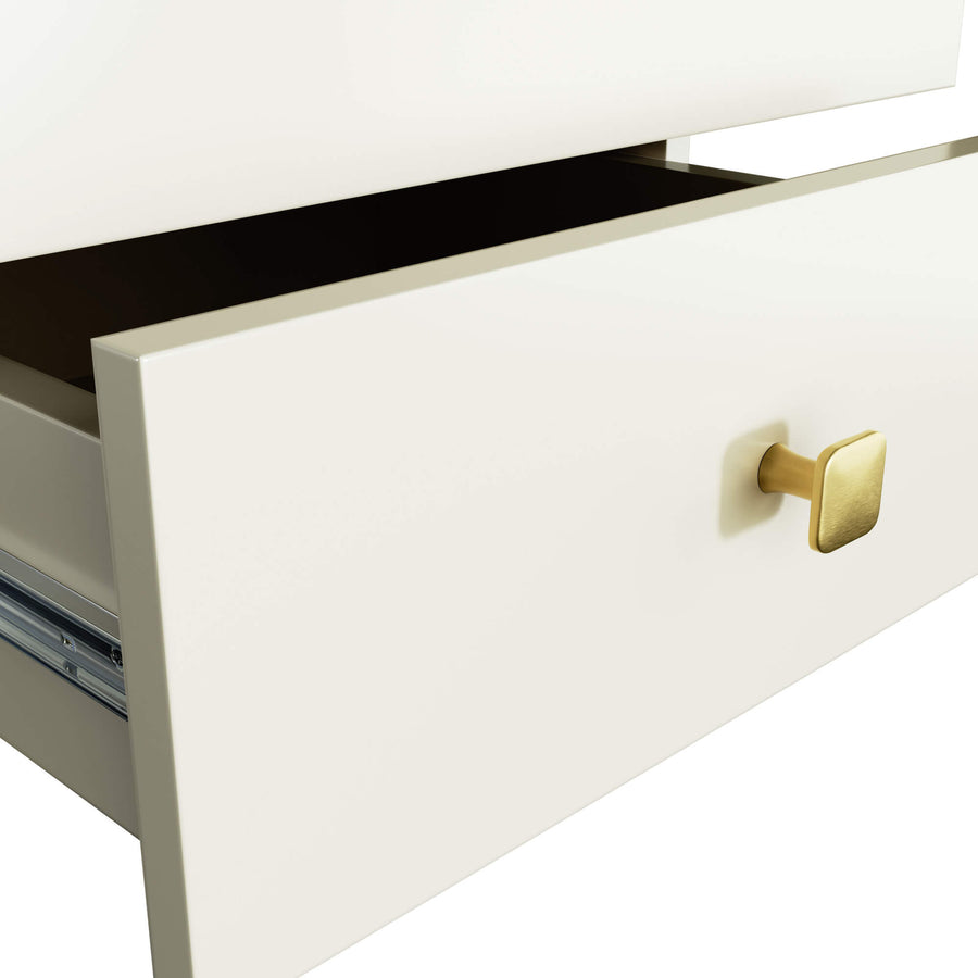 Nachttisch – MOBI – Eleganter Nachtschrank mit zwei Schubladen und modernem Design