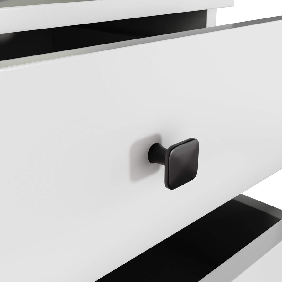 Nachttisch – MOBI – Moderner Beistellschrank mit drei Schubladen und elegantem Design