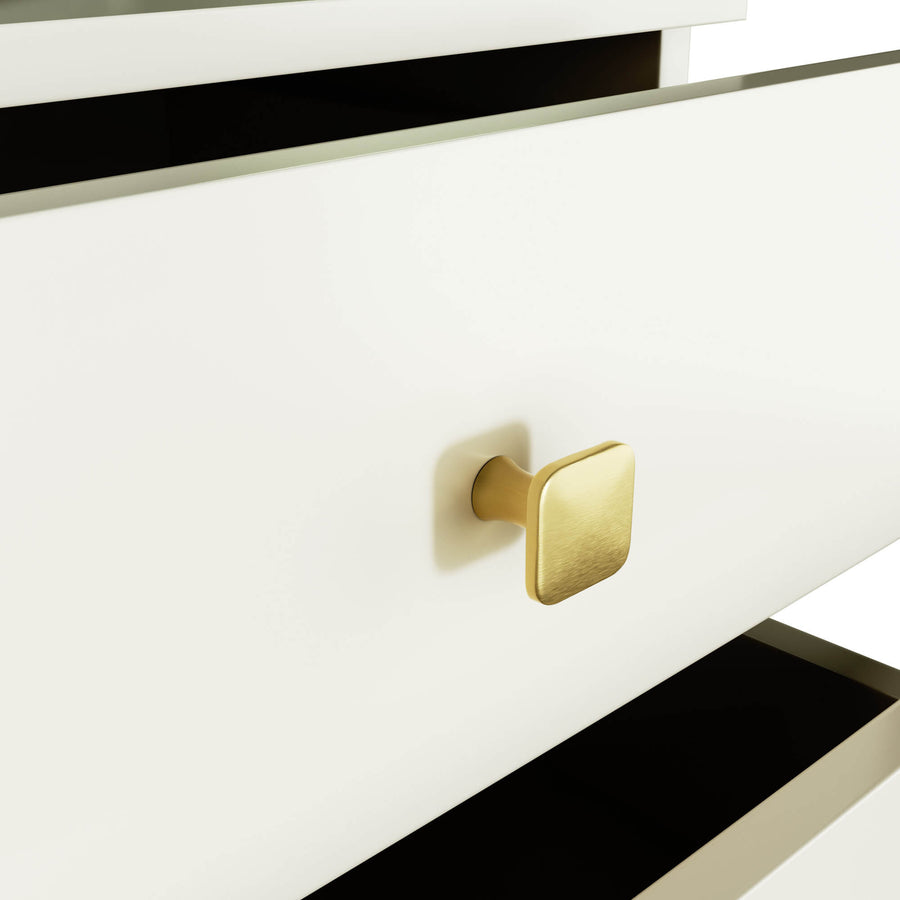 Nachttisch – MOBI – Moderner Beistellschrank mit drei Schubladen und elegantem Design