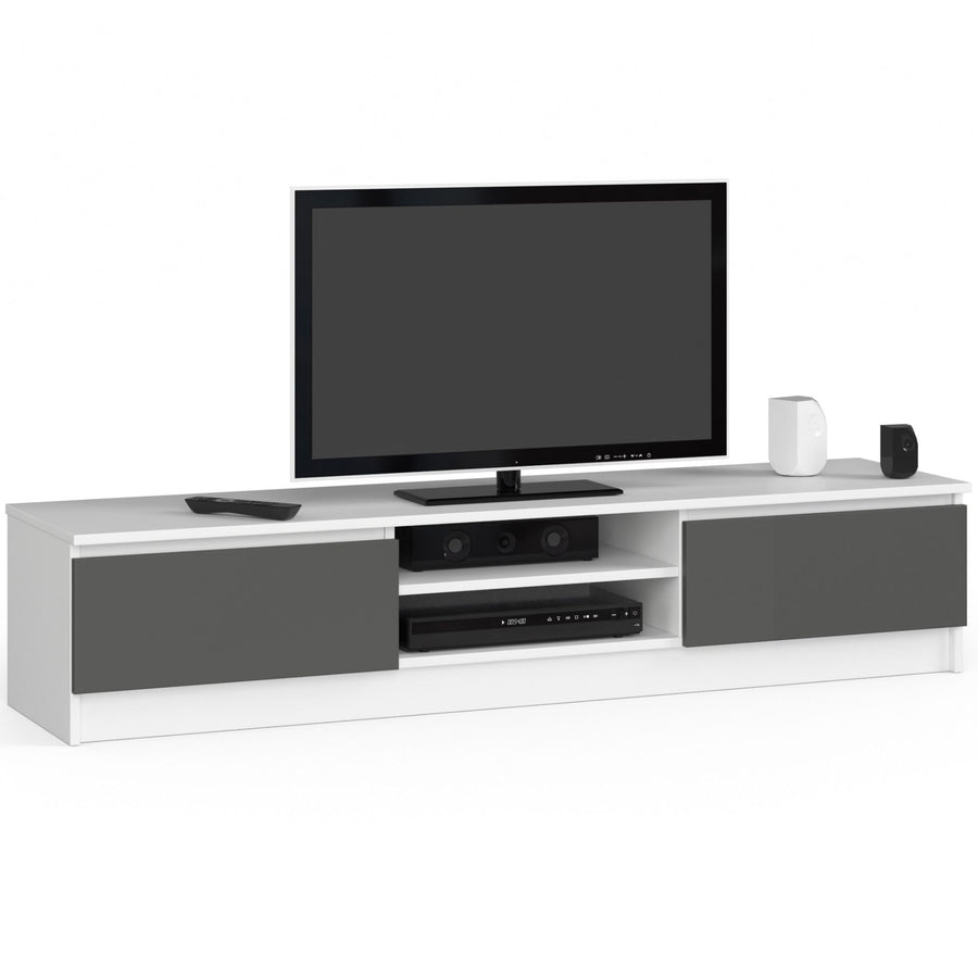 TV-Lowboard – Modernes Lowboard mit 2 Türen und 2 Fächern